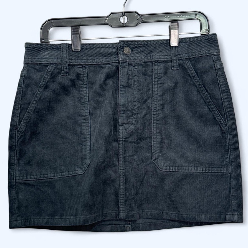 AE Corduroy Mini Skirt A-Line Pocket Retro 90s Y2K Grunge Sz 8 Preppy EUC‎